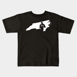 North Carolina Bigfoot Kids T-Shirt